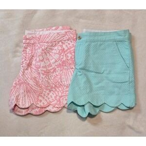 LILLY PULITZER BUNDLE OF 2 WOMENS THE BUTTERCUP SHORT SIZE 8
